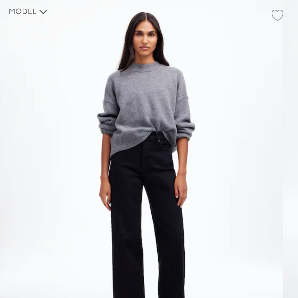 Madewell The Perfect Vintage Wide Leg Jean in Black